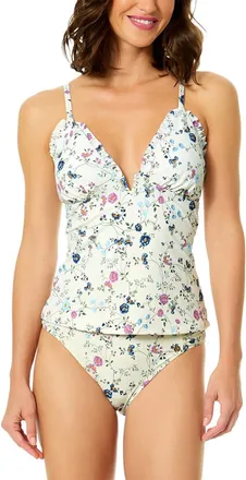 CeCe by Cynthia Steffe Cece Ruffle V-Wire Tankini
