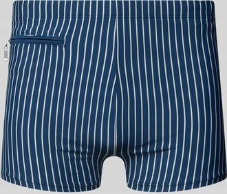 Schiesser Badehose im Allover-Look mit Rei&szlig;verschlusstasche in Marine, Gr&ouml;&szlig;e XXL