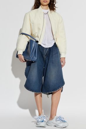 Balenciaga Bomber Jacket, Womens, Cream