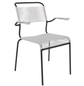 Schubiger M&ouml;bel Spaghetti-Stuhl S&auml;ntis mit Armlehnen