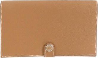 Herm&egrave;s Gold Long Bill Wallet (Bi-Fold) (Pre-Owned)