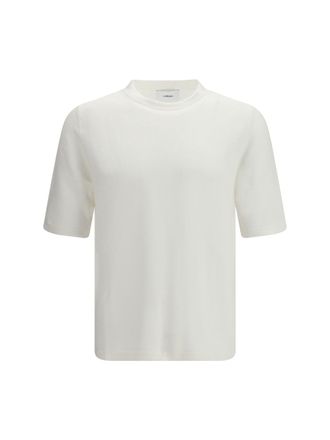 Lardini Linen-Cotton Blend T-Shirt - White