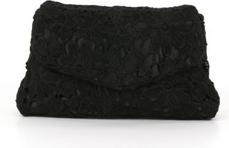 Badgley Mischka Darcy Crochet Lace Crossbody in Black at Nordstrom, Size Small