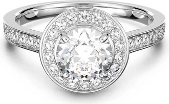 Swarovski Eleganter Kristallring - Dames - Ringen - Grijs - ONE Size - Accessoires