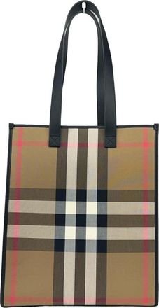 Burberry Bolso Tote Haymarket Check Canvas - Bags - Mujer - Multicolor - ONE SIZE