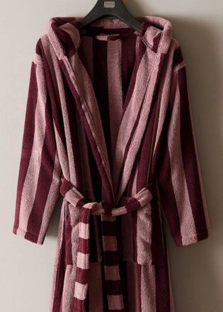 Mango Accappatoio 100% cotone righe bordeaux - Home - M - MANGO HOME