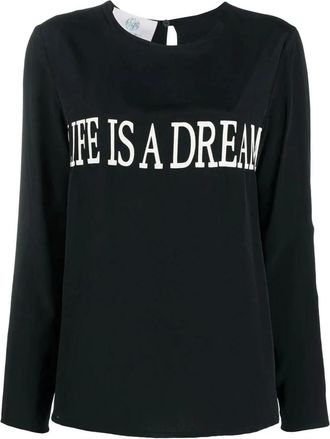 Alberta Ferretti Mujer, Camisetas, Negro, Talla: L
