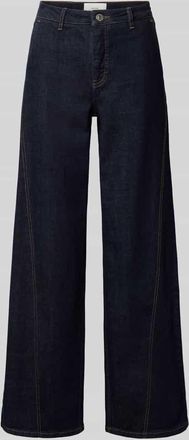 OPUS Wide Fit Jeans mit Eingrifftaschen Modell Miva sense in Dunkelblau, Größe 36/32