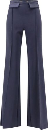 Elisabetta Franchi Pa19666E2 Pantaloni a Palazzo - - Trousers - Donna - Blu - XL