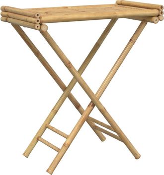 vidaXL Mesa Bandeja Plegable Bamb&uacute; 70,5x42,5x80 Cm Vidaxl