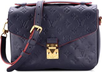 Louis Vuitton Pochette Metis Monogram Empreinte Leather crossbody bag - Blu