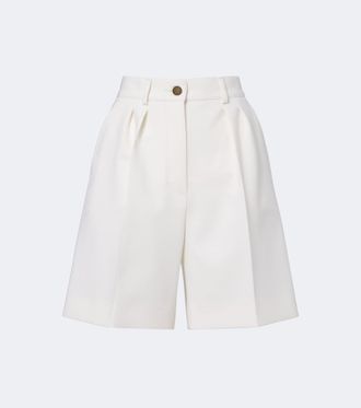 Max Mara Bermuda in misto lana pliss&eacute;