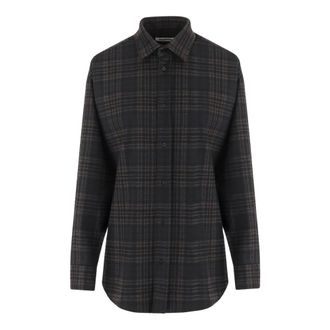 Darkpark Stretch Viscose-Blend Shirt with Check Pattern - female - DARKPARK - Shirts - Multicolor - XS - Blouses & Shirts