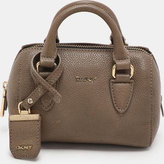 DKNY Dkny Beige Leather Satchels