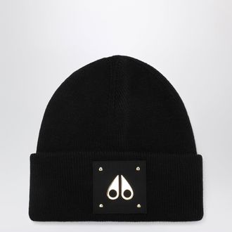 Moose Knuckles Berretto Gold Series Icon nero in lana
