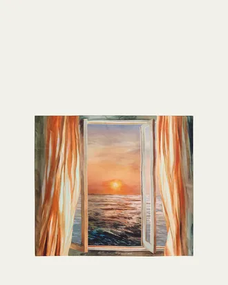 Loro Piana Ricordi DEstate Il Tramonto Silk Scarf
