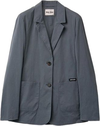 Miu Miu Washed Stretch Poplin Jacket