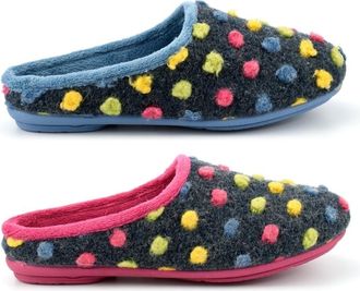 Generic Ladies Comfort Slippers Size 5 Ladies Slip On Slippers Size 3 Mule Slipper Womens Comfort Slipper Slip On Memory Foam Sizes 3-9 Blue/Fuchsia 9 UK