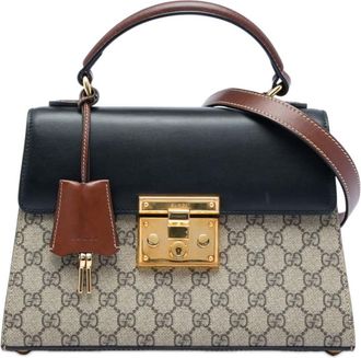 Gucci Pre-owned Gucci Small GG Supreme Padlock Satchel Ladies 4SR2S6OLRJU5BHQM