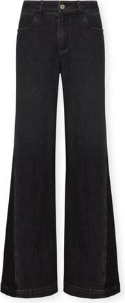 Elena Miro Flare Jeans, female, Black, 3XL, Flare jeans with side inserts