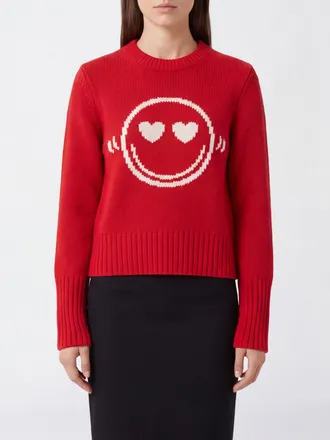 Zadig&Voltaire Maglia girocollo in lana merino con motivo jacquard astratto