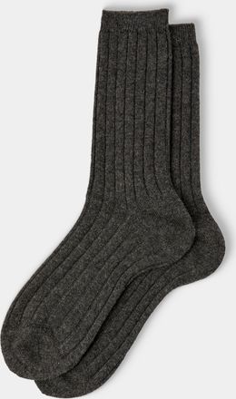 Maria La Rosa Womens Ribbed Wool-Blend Socks One Size