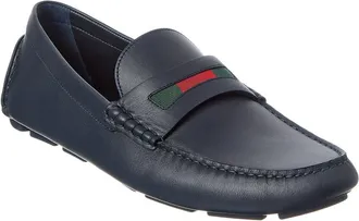 Gucci Gg Logo Leather Loafer
