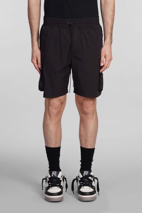 Represent Shorts in nylon nero