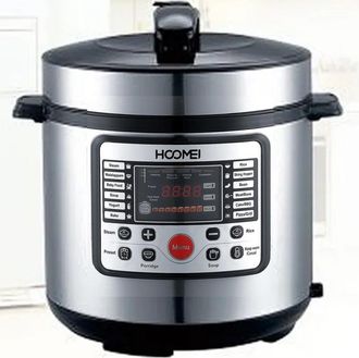 Trade Shop Trade Shop - Pentola A Pressione Elettrica Multifunzione 900w 5lt Antiaderente 12 Cotture