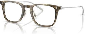 Oliver Peoples 49mm Rectangle optical glasses in Green at Nordstrom
