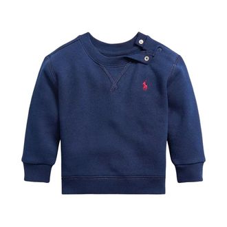 Ralph Lauren Kids Sweatshirts, male, Blue, 12 M, 320772102002 O-Neck Jumpers