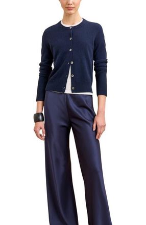 La Ligne Solid Lean Lines Cardigan in Navy at Nordstrom, Size X-Small