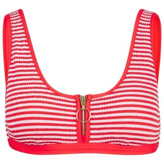 Seafolly Clubhouse Zip Front Tank Top Bikini-Top f&uuml;r Damen | rosa/rot