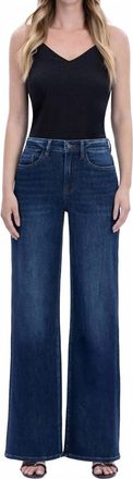 Flying Monkey Olivia Jewel High Rise Full Length Jeans In Uplifted Jewel