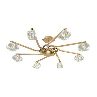 Netlighting Alfa Semi Flush 8 Light G9 French Gold