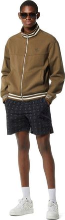 MCM Essential Logo Ponte Track Jacket in Green at Nordstrom, Size Medium