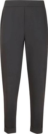 P.A.R.O.S.H. P.a.r.o.s.h., Broeken, Dames, Zwart, S, Polyester, Blauwe Cady Broek met Elastische Tailleband