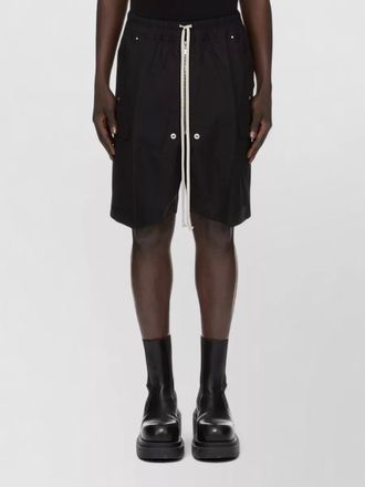 Rick Owens shorts elastic waistband side cargo pockets