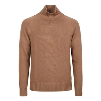 Eleventy Turtlenecks, male, Brown, M, Turtleneck Jumper