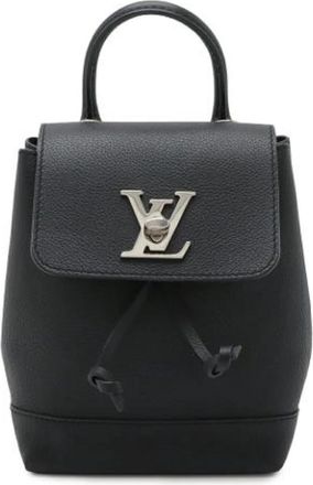 Louis Vuitton Pre-owned Lockme Mini Rugzak - Dames - Vintage Rugzakken - Zwart - ONE Size - Leer - Vintage
