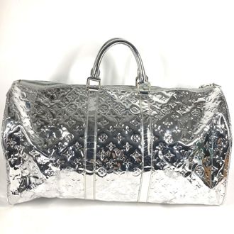 Louis Vuitton Argent Silver Monogram Miroir Boston Bag (Pre-Owned)