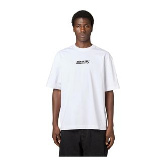 Off-white T-shirt - Logo op de rug - Heren - Tops - Wit - Maat: M Katoen
