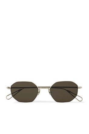 Ahlem Trocadero Octagon-Frame Gold-Tone Sunglasses