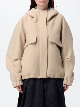 Tela Cappotto corto relaxed fit in misto lana vergine con cappuccio