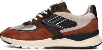 Floris Van Bommel Schoenen, Heren, Bruin, 44 2/3 EU, Su&egrave;de, Heren Lage Top Su&egrave;de Sneakers