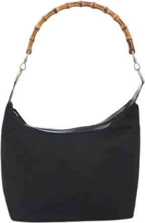 Gucci Pre-owned Vintage Schoudertas - Dames - Vintage Schoudertas - Zwart - ONE Size - Leer - Vintage