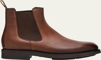 Santoni Mens Enver Casual Leather Chelsea Boots
