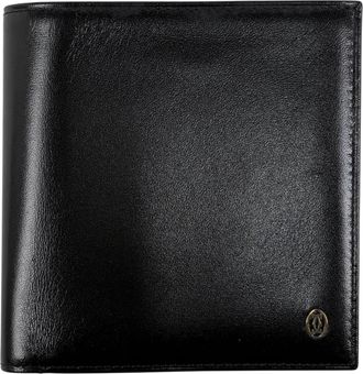 Cartier Black Leather Wallet (Bi-Fold) (Pre-Owned)