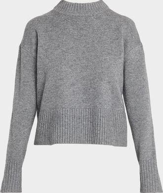 Veronica Beard Andi Wool-Cashmere Turtleneck Sweater