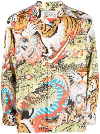 Wacko Maria graphic-print shirt - Green